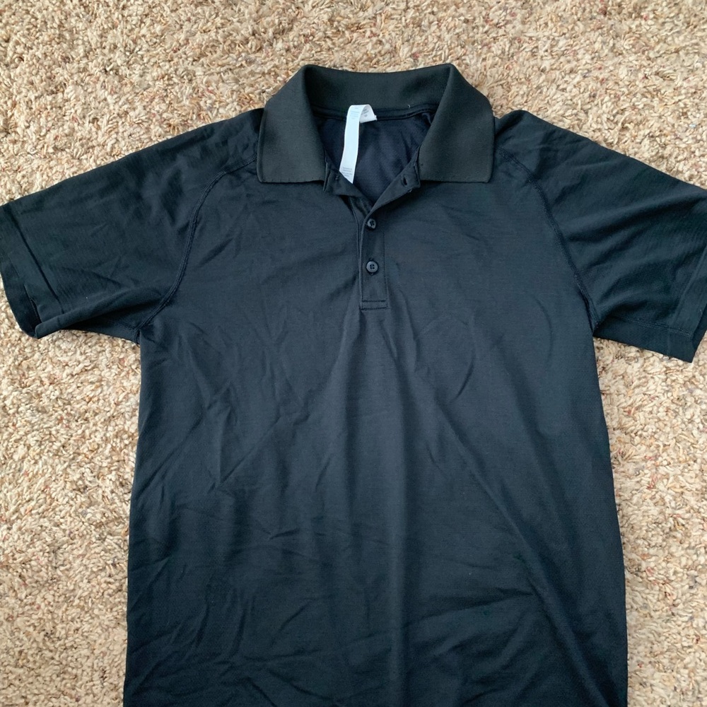 Lululemon polo tshirt black size M
